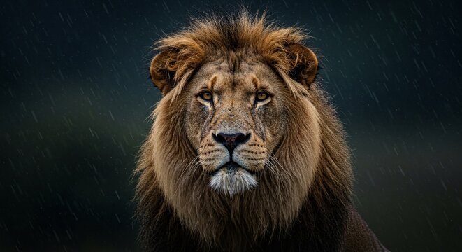 Majestic Lion in Ultra HD Portrait background