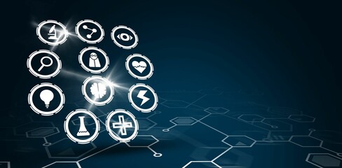 Various medical icons set