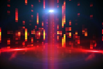 Digitally generated disco light background