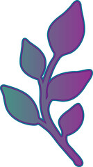 Tree branch with leaves