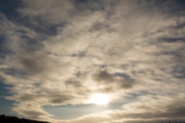Low angle view of cloudscape during sunset