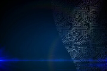 Futuristic background with circuit board