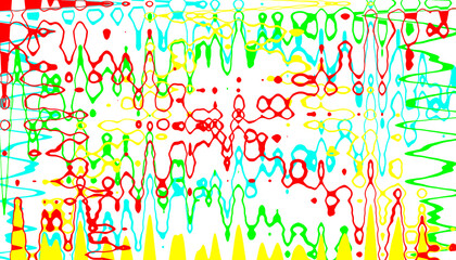 Création d'onde abstraite mélangeant divers segments d'onde coloré.