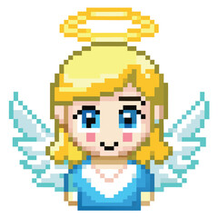 Obraz premium Pixel angel face
