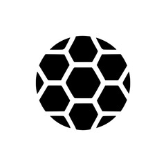 Obraz premium Icon of a classic soccer ball with pentagon and hexagon patterns, representing sports, football, or athletic themes.