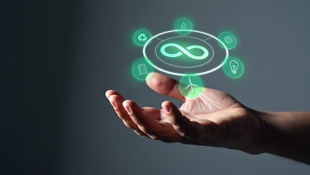 Sustainable Future Infinite Loop of Eco-Friendly Practices