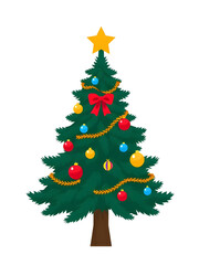 christmas tree isolated