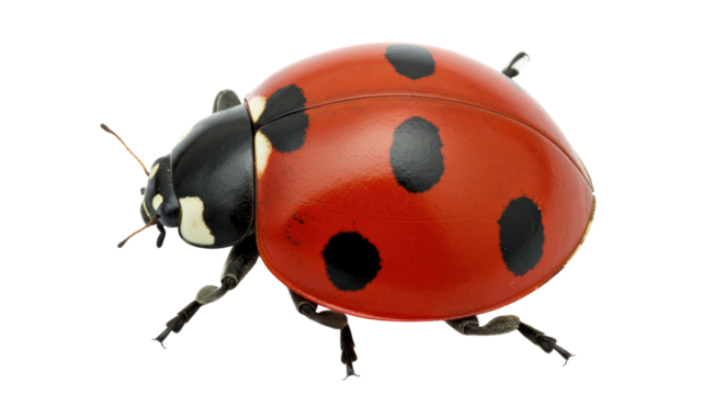 SevenSpotted Ladybug CloseUp Photography.