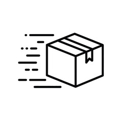 Fast Delivery Package Icon Illustration