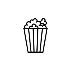 Popcorn in a Striped Box