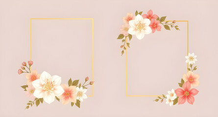 Vintage floral frame, Rose flower frame, Hand-drawn floral frame, Elegant flower border, Watercolor flower frame, Romantic floral frame, Flower corner frame, Wedding floral border, Bloom frame design,