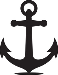 Ship anchor or boat anchor flat icon for apps and websites