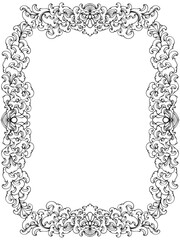 frame with floral ornament