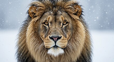Majestic Lion in Ultra HD Portrait background