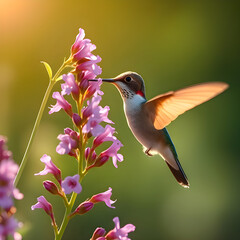 hummingbird on a flower