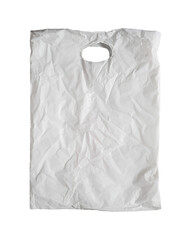 crumpled plastic bag texture isolated