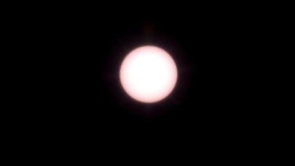Softly lit circular glowing orb on a deep black dark background dramatic perspective