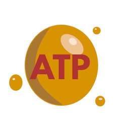ATP molecule representation rd color substance  molecule compound .eps