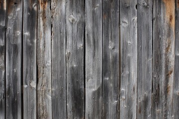 Obraz premium Gray Barn Wood. Old Weathered Plank Wall Background in Daylight