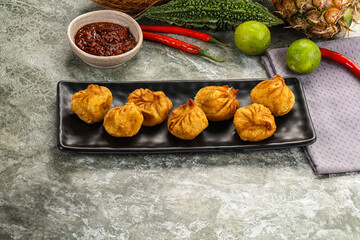 Tibetian cuisine - Momo stuffed dumplings