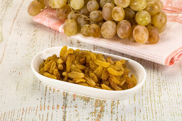 Sweet dry yellow honey raisin