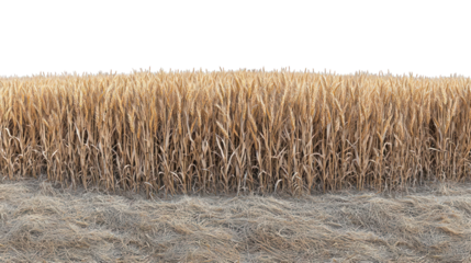 Ripe, golden grain field, dark sky border, earthy ground