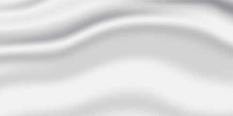 white luxury silk cloth or satin texture with copy text space. Elegant white silk satin vector background.