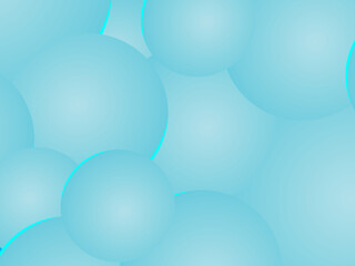Abstract background with colorful gradations and several circular shapes such as floating bubbles or balls, giving a light and fresh impression.