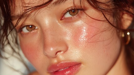 Ultra Realistic Close-Up of Young Skin Texture