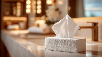 Ultra-Realistic Close-Up of Textured White Tissue