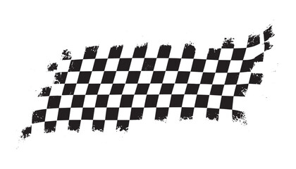 checkered pattern with grunge effect , checkered pattern grunge flag vector