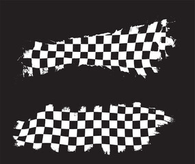 checkered pattern with grunge effect , checkered pattern grunge flag vector