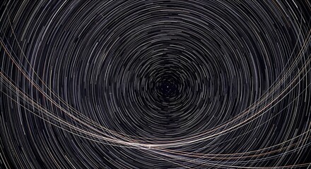 Star Trails Spiral Effect Time Lapse Photography