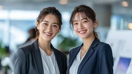 Two Young Professionals in Corporate Environment