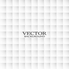 Abstract. Embossed paper square white Background ,light and shadow ,Vector