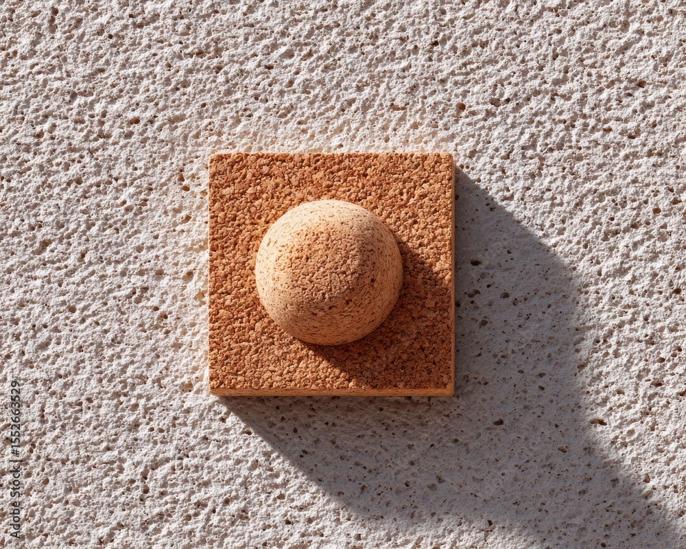 Aufkleber vintage cork board texture with weathered surface and tactile grain detail for authentic advertising