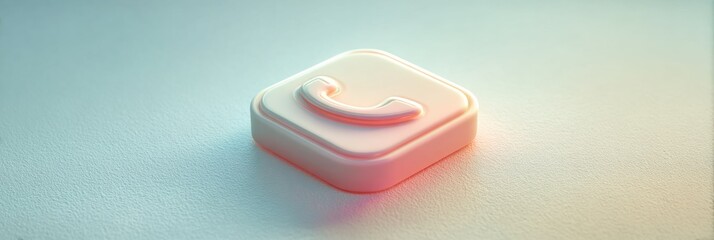 Modern Emergency Contact Phone Icon on Digital Interface with Glowing Effect for Call Center and Urgent Communication Branding