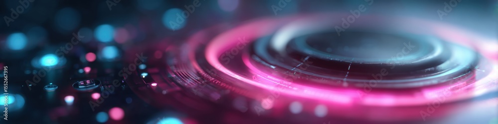 Fototapete AI-Powered Adaptive Cybersecurity System with Digital Shields and Network Nodes for Real-Time Threat Detection in Tech and Business Security Solutions