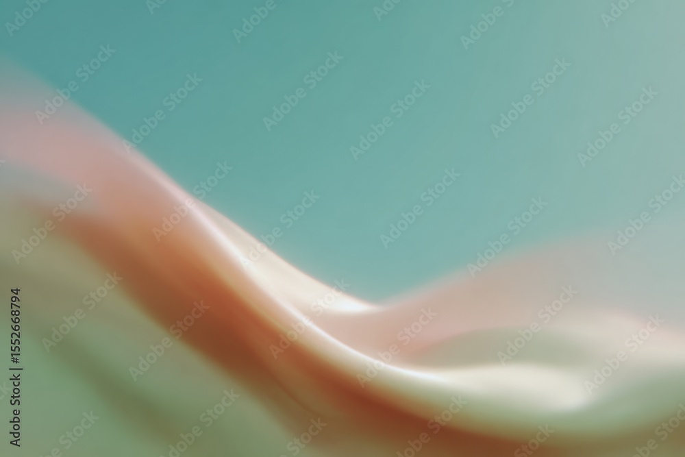 Poster Abstract Soft Flowing Digital Waves with Pastel Colors for Modern Tech Business Backgrounds and Seamless Connectivity Concepts in Corporate Design