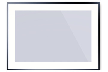 A blank picture frame ready for artwork or photography display.