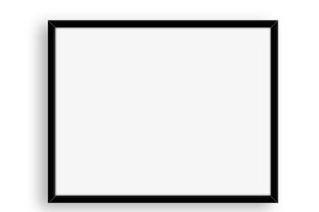 A blank picture frame ready for artwork or photographs.