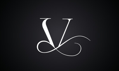 Letter v logo with infinity combination. Modern trendy initial luxury v letter logo design. Royal premium letter v logo design vector template.
