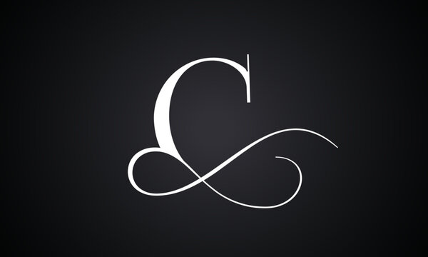Letter c logo with infinity combination. Modern trendy initial luxury c letter logo design. Royal premium letter c logo design vector template.