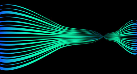 Dynamic Sound Wave Abstract Vector Design For presentation, Website banner, cover, and Wallpaper
