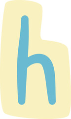 Cutout Scrapbook Letter H