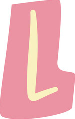 Cutout Scrapbook Letter L