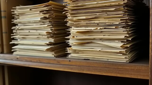 stack of old books