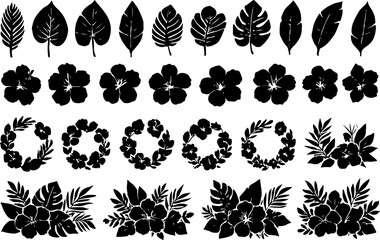 Tropical Leaves and Flowers  Vector Bundle