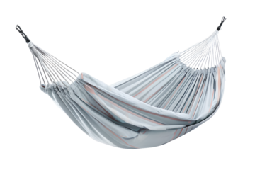 Stylish hammock on transparent background
