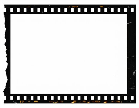 Film Frame Border Texture Background - Powered by Adobe